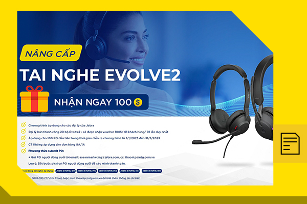 NHẬN NGAY 100$ KHI NÂNG CẤP THÀNH CÔNG EVOLVE 2