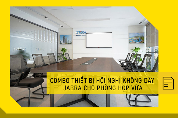 Combo thiết bị hội nghị không dây Jabra cho phòng họp vừa